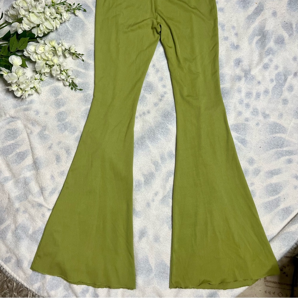 Avocado Ribbed Flare Pants - image 6